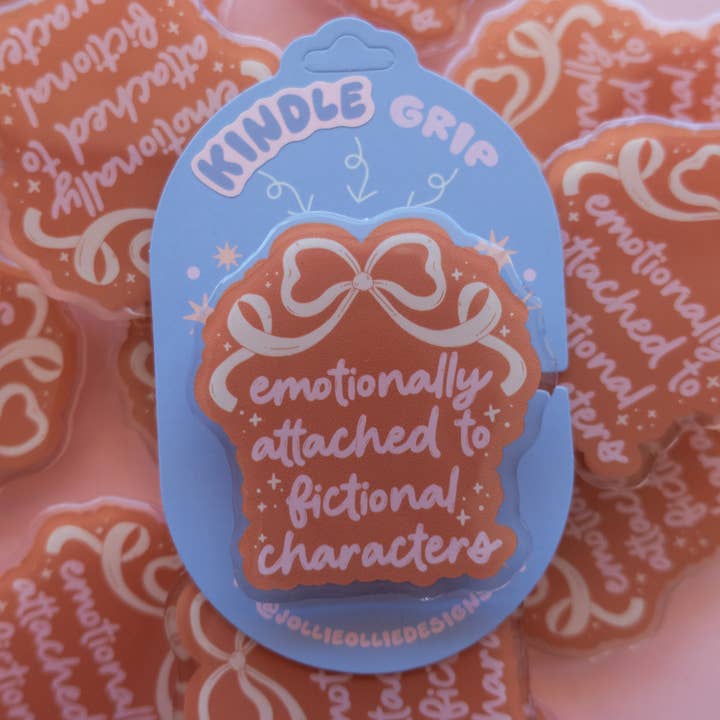 Jollie Ollie Designs - Wholesale Bookmark - Emotionally Attached Kindle Grip3