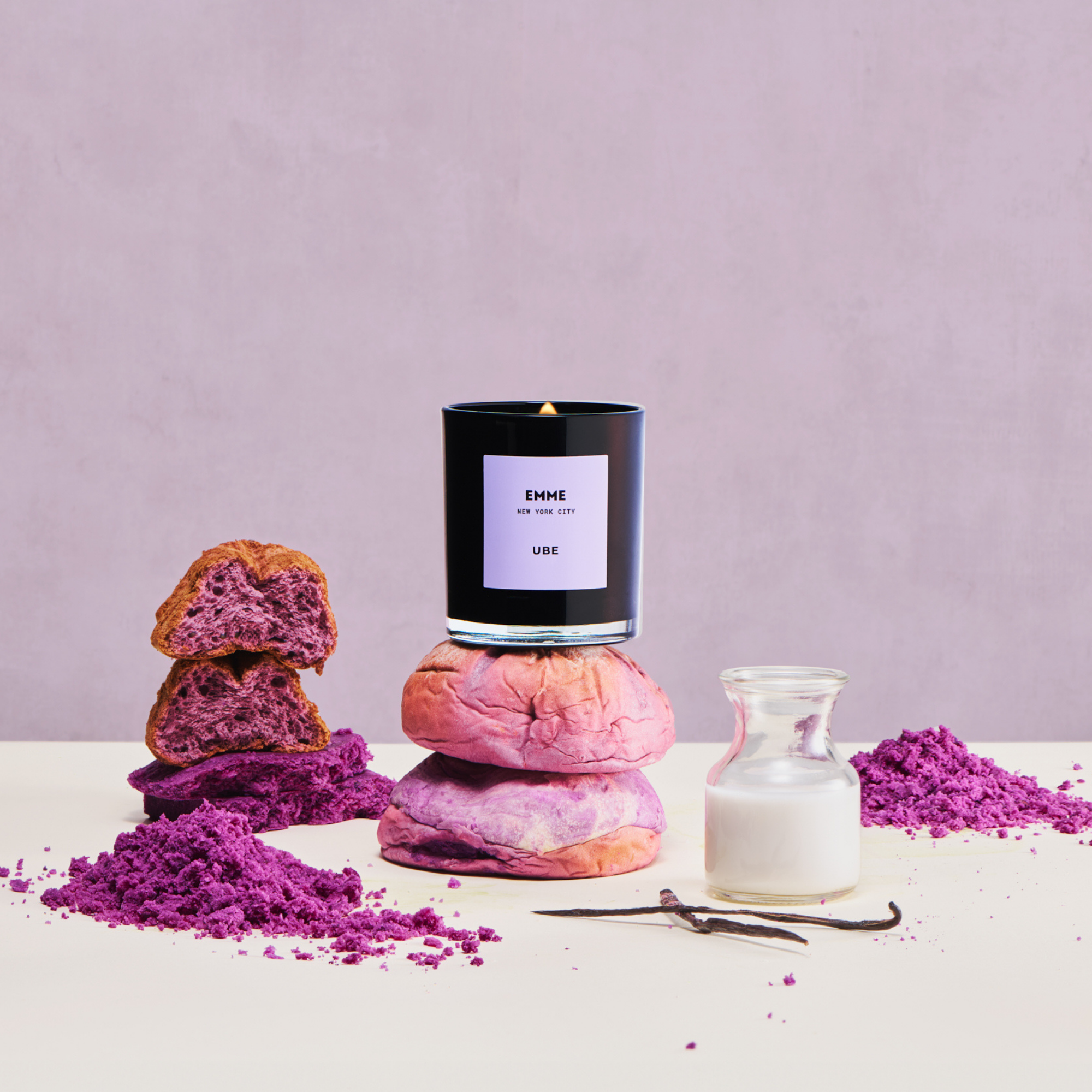 EMME nyc - Wholesale Jar/Filled Candle - Ube – Candle Jar, 10 oz3