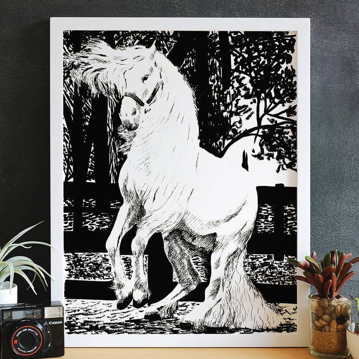 Impression d'art de cheval pour la vente par MeerCatArt