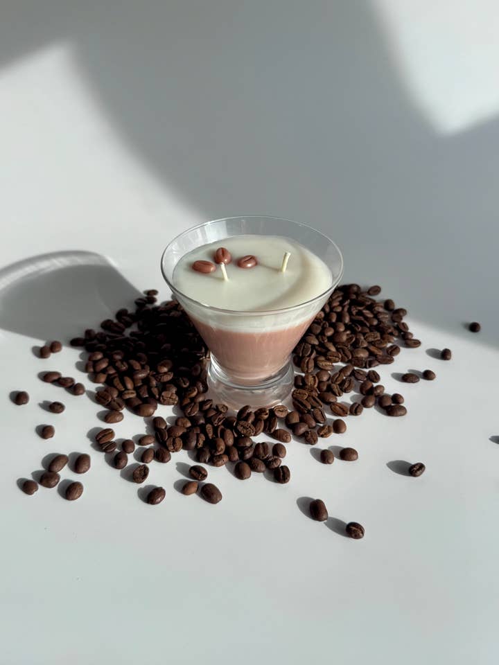 Espresso Martini Soy Candle | Gift Candle | Cocktail Lover for wholesale by R.R -rhoads.riley Candles