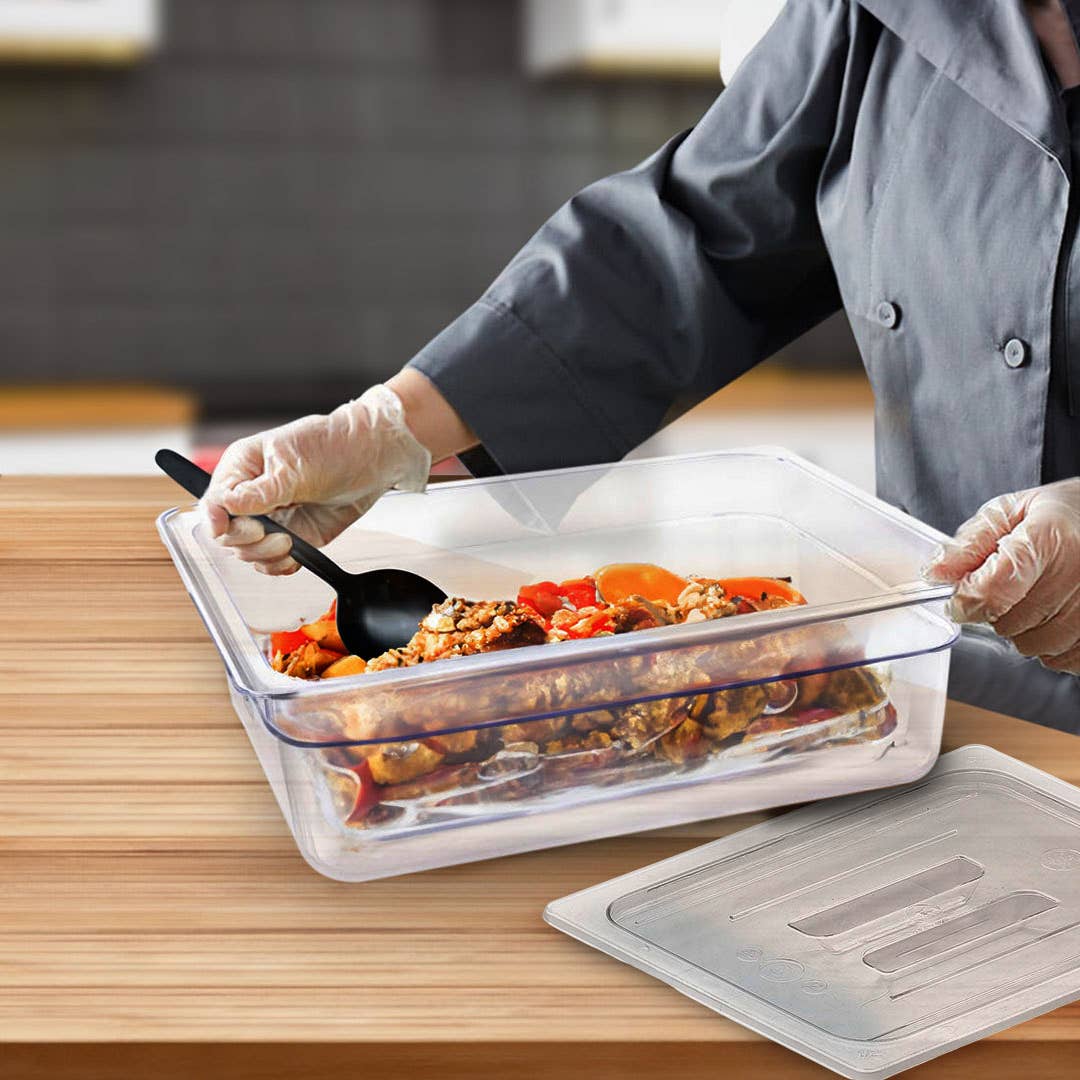 SOGA International Pty Ltd - Wholesale Food Storage Container - 150mm Clear Gastronorm GN Pan 1/1 Food Tray Storage with Lid3