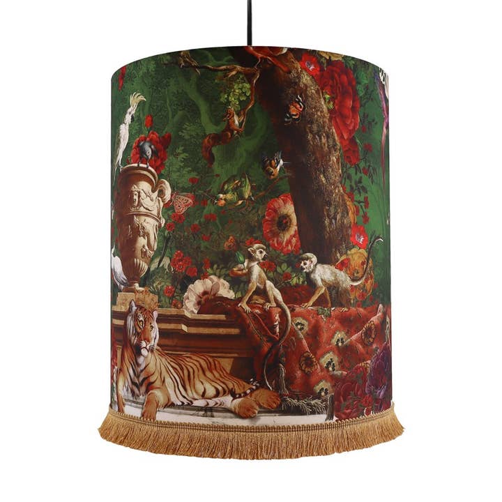 CEILING LIGHT / PENDANT 30X36CM MACHLI FRINGES for wholesale by Voglio Bene