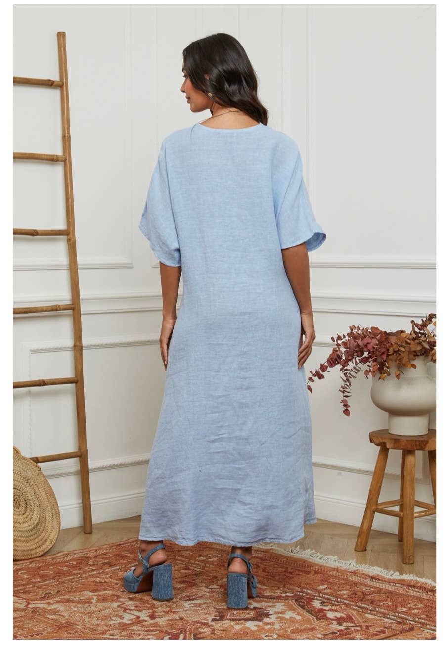 LÉA & LUC - Wholesale Dress - Women's - 100% linen dresses REF. 103037