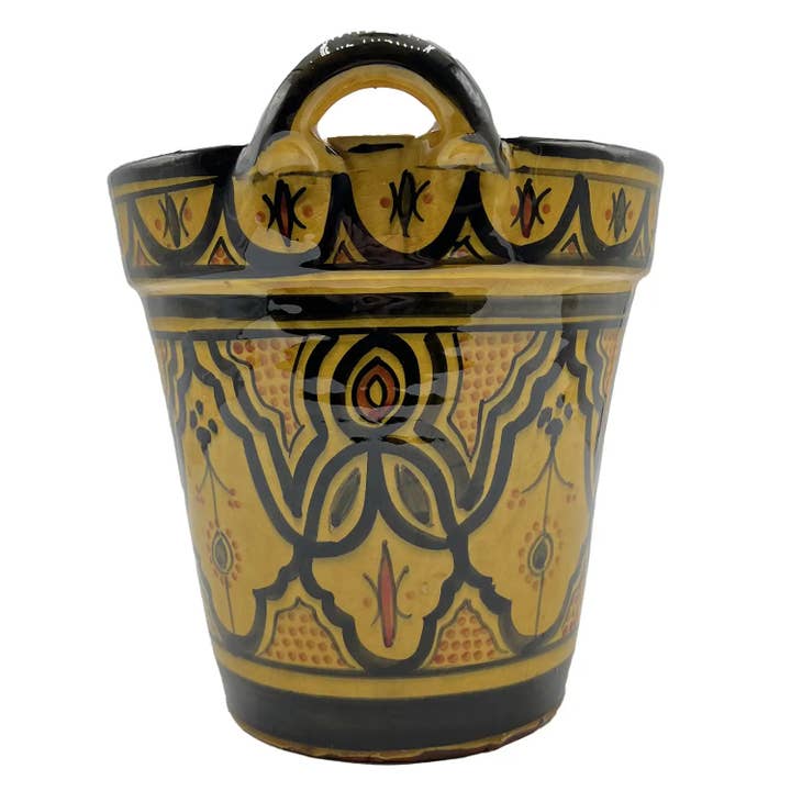 Etnico del Mondo - Wholesale Plant Pot - Moroccan Terracotta Flower Pot for Ethnic Plants#101