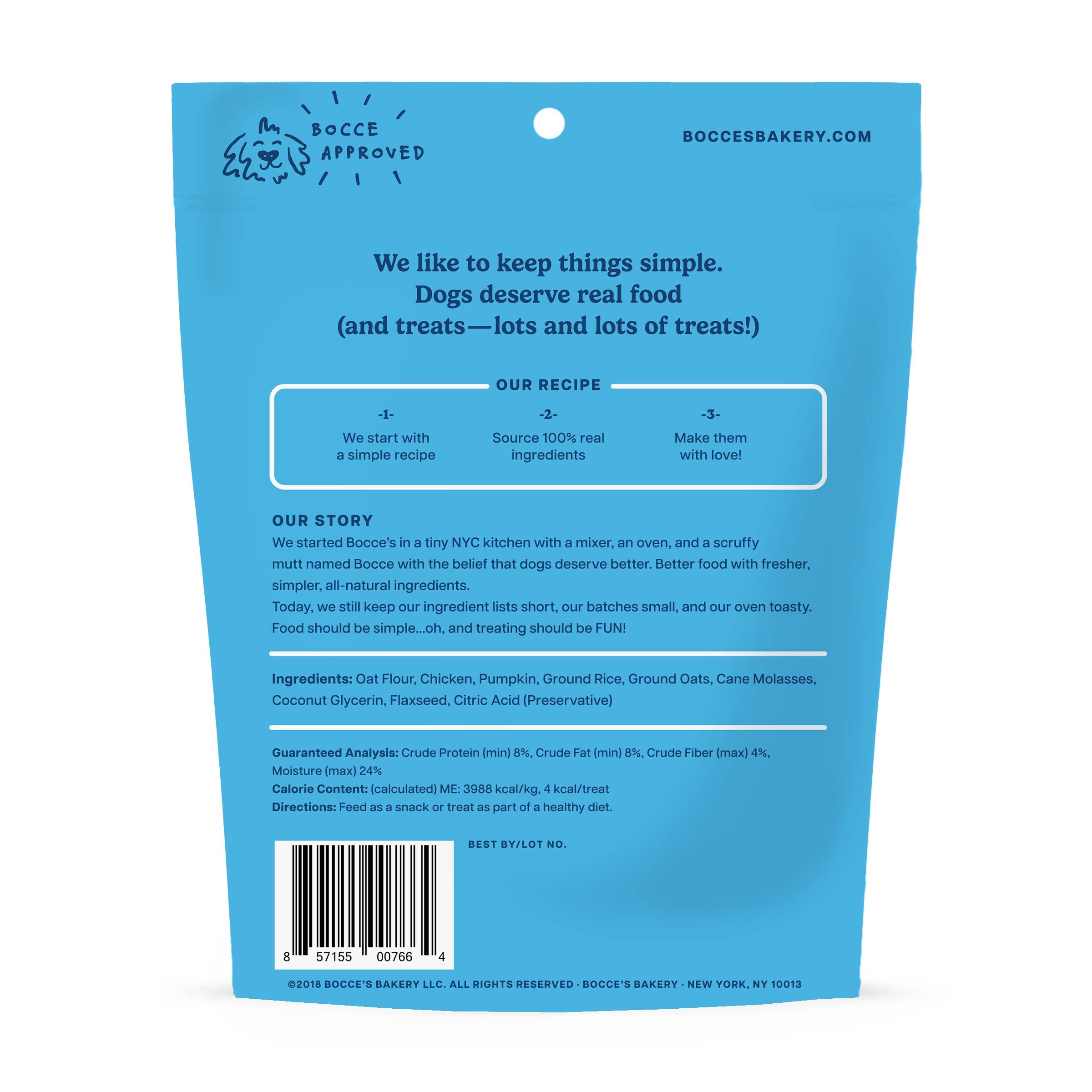 Pet Palette Distribution - Wholesale Pet Treats - Dog - Bocce's Bakery Sunday Roast Training Bites Dog Treats 6oz1