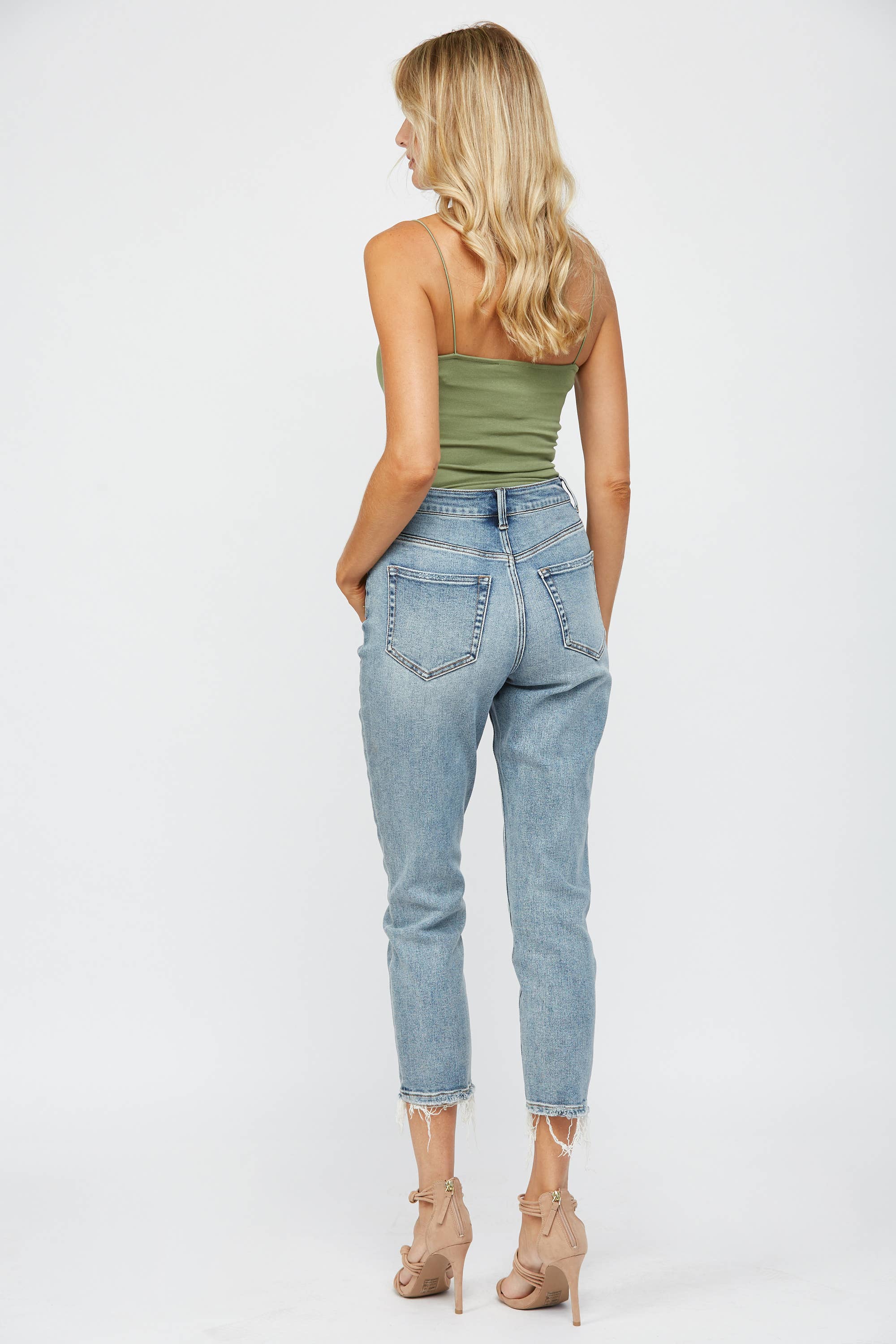 LORCA STRETCH SUPER HIGH RISE MOM JEAN for wholesale on Faire3