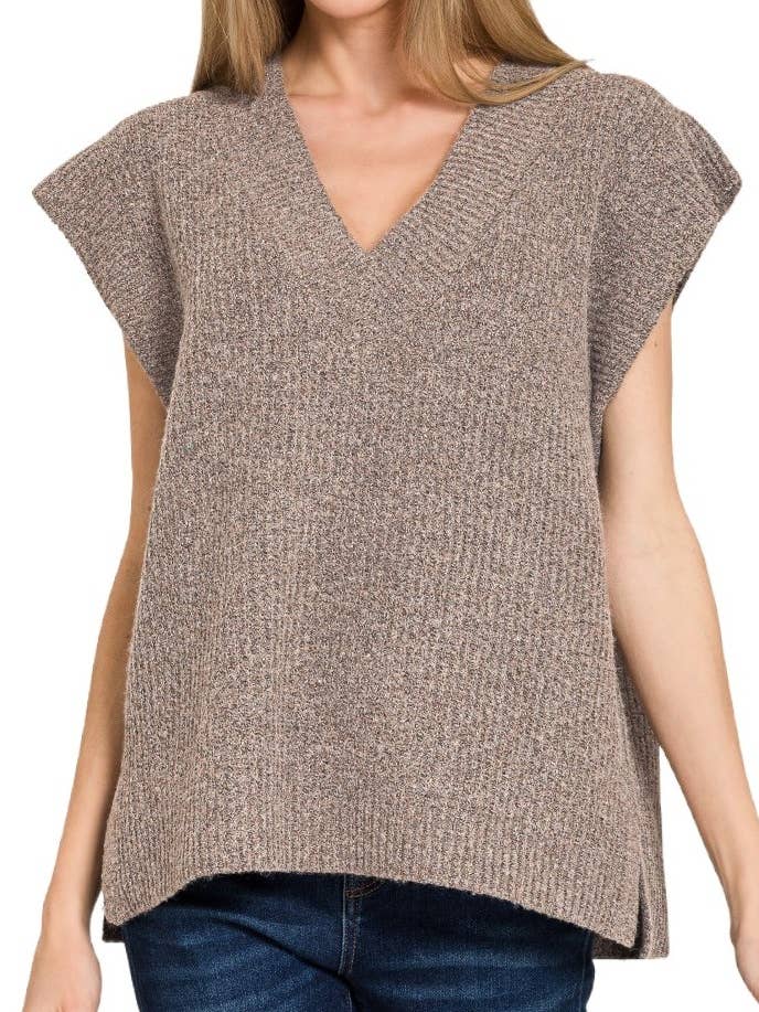 V-neck Sweater Vest for wholesale by Vanilla Monkey