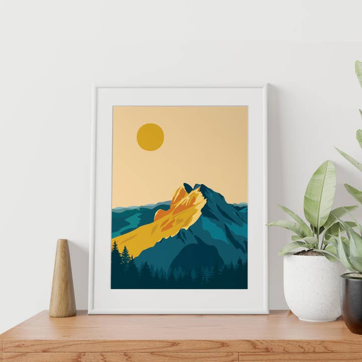 Ivivid Design - Wholesale Art Print - Tantalus Mountain - Canada