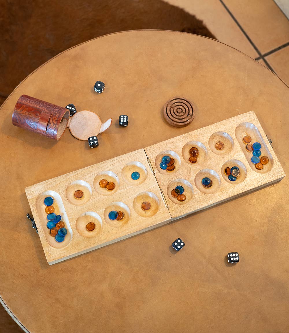 Matr Boomie Fair Trade - Wholesale Board Game - Mancala Wooden Game Set - Hand Carved Mango Wood5