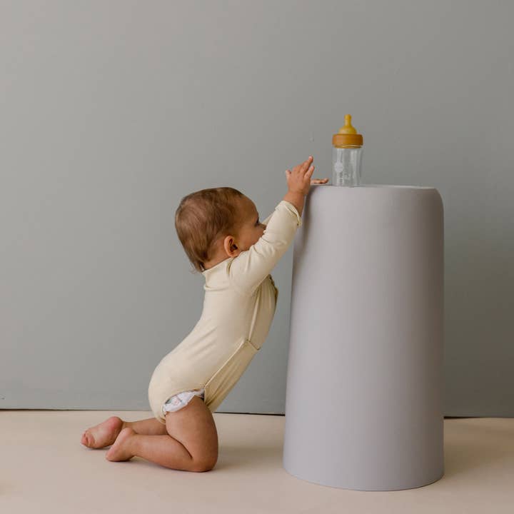 August River Co. - Wholesale Bodysuit (Non-Footed) - Baby - Cotton Front flap Onesie | Buttercream2