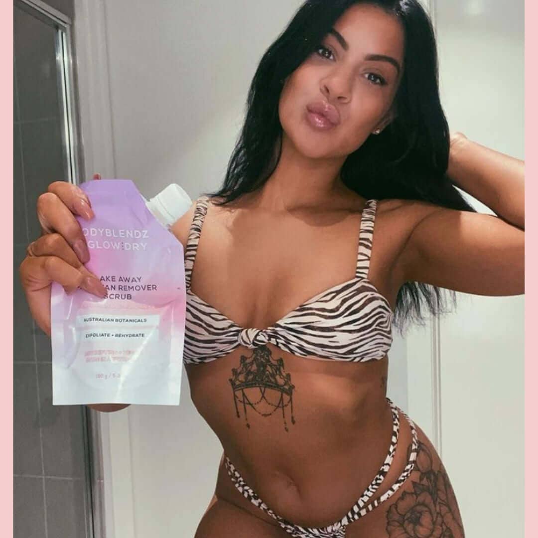 GlowDry Australia – wholesale Self-tanner – Flake Away Fake Tan Remover Scrub1