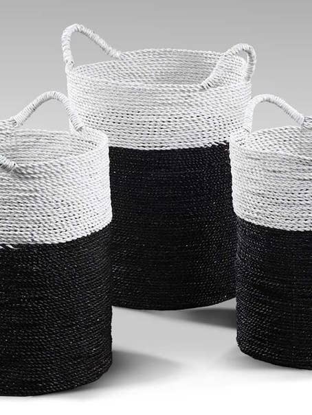 Laundry Box Set of Three for wholesale by BOIS BLANC HOME LTD