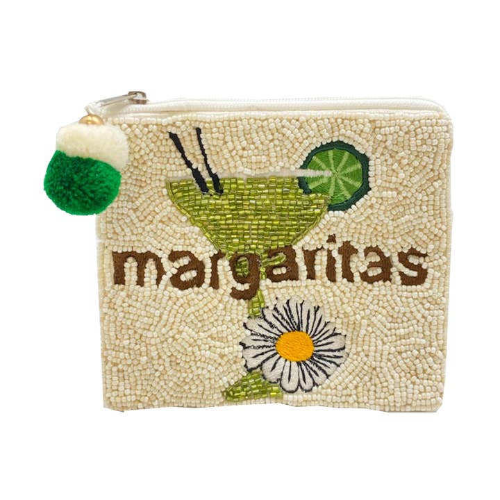 MARGARITAS BEADED COIN POUCH for wholesale by Pizzazz, Inc.