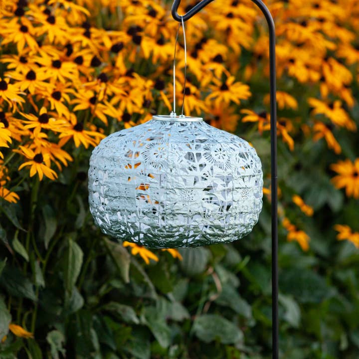 Allsop Home & Garden - Wholesale Outdoor/Lawn Light - Stella Square Sunflower 11" Solar Lantern - Sage24