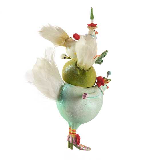 Patience Brewster by MacKenzie-Childs - Wholesale Ornament - Patience Brewster 12 Days 3 French Hens Ornament2