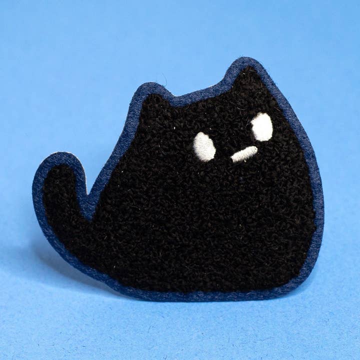 Sumi The Cat Iron on chenille patch for wholesale by Robot Dance Battle