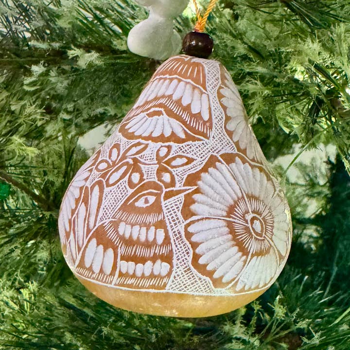 Adorno de Calabaza con Colibrí Floral para venta al por mayor de Blossom Inspirations