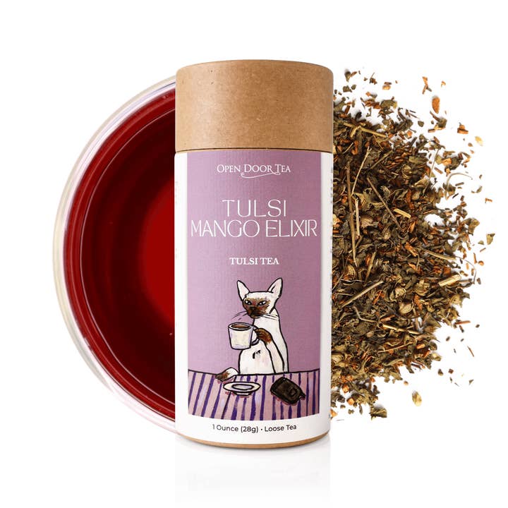 Open Door Tea - Wholesale Loose Tea - Tulsi Mango Elixir | Organic Tulsi Tea | Bulk or Retail