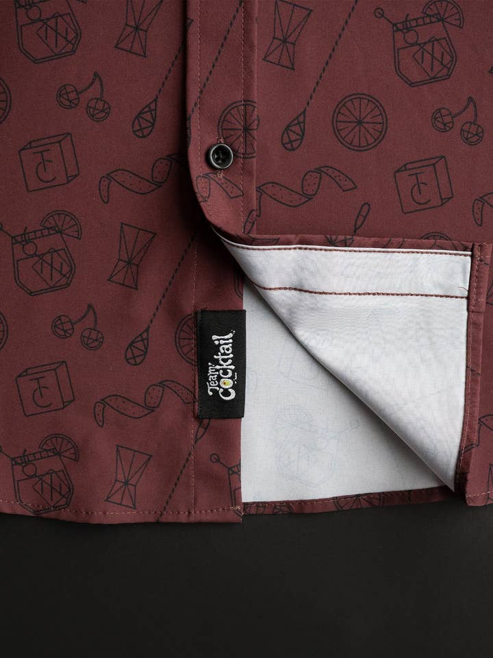 Team Cocktail - Wholesale Button Down Shirt - Unisex - Old Fashioned Classic Cocktail Unisex Button Up Shirt3