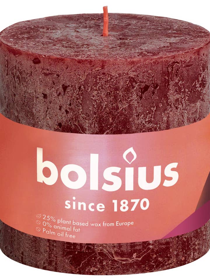 Shine Vela Rústica 100/100 Veludo Vermelho por atacado de Sfeerpunt