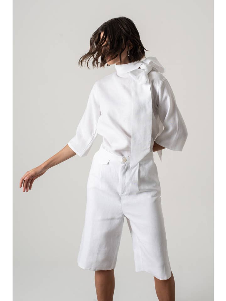 LUXMII - Wholesale Shorts – Women’s - Jager Bermuda Shorts White2