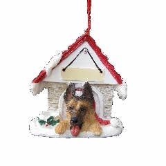 German Shepherd Doghouse Ornament for wholesale by E&S Pets