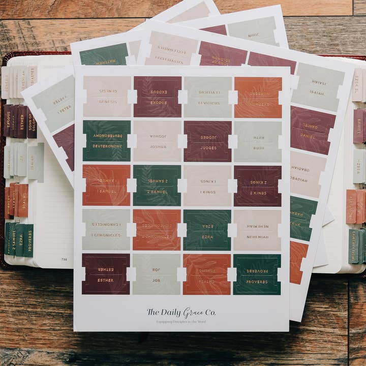 Jewel Tone Bible Tabs for wholesale by The Daily Grace Co