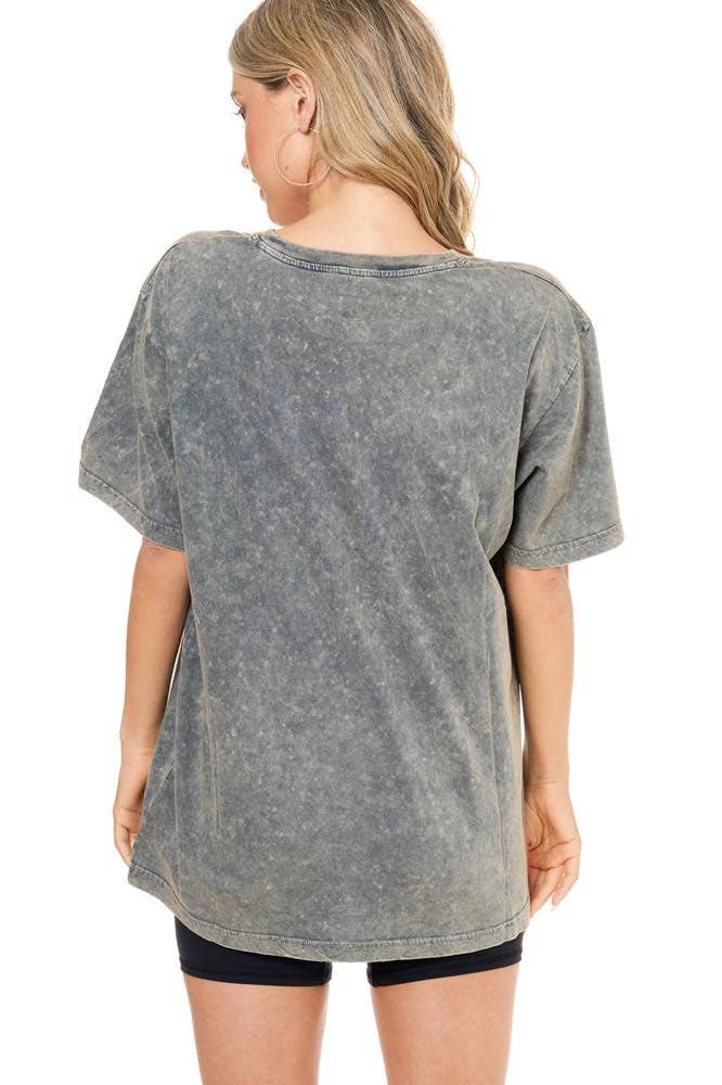 Zutter - Wholesale Screen Printed T-Shirt - Women's - Free Bird Eagle Vintage Graphic S/S Washed Boyfriend Fit Tee3