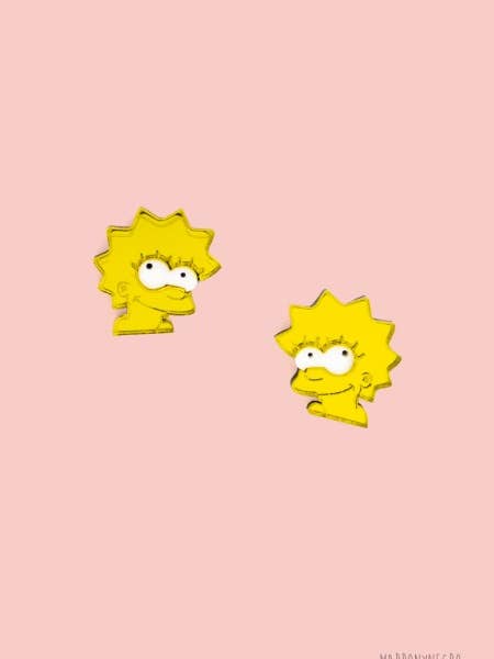Lisa Simpson mini øreringe for engroshandel hos Marronynegro