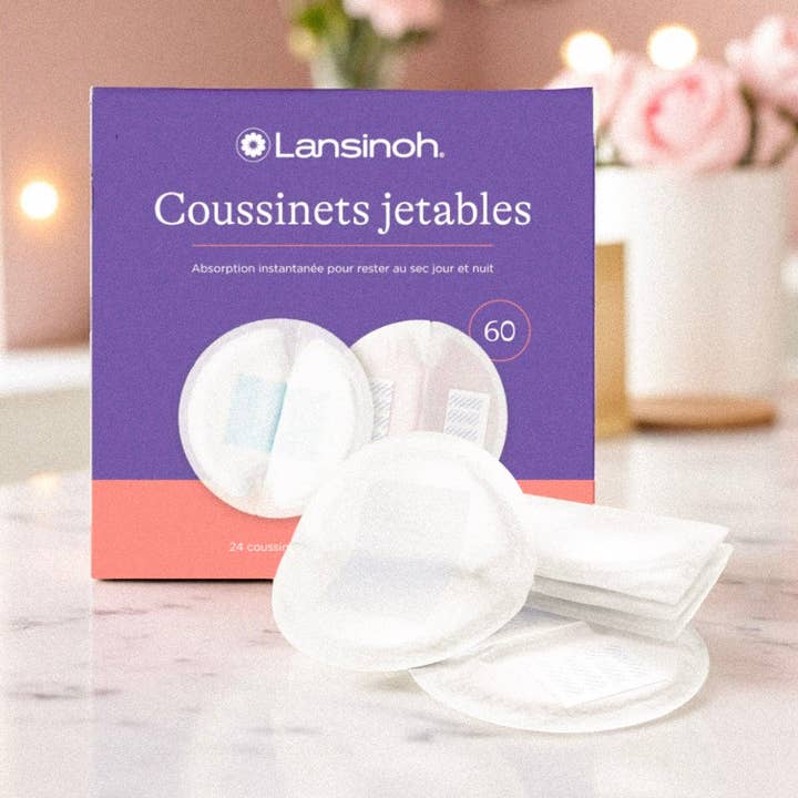 Coussinets d’Allaitement Jetables Blue Lock® – Ultra-absorbants jour & nuit pour la vente par Bienfaits pour Maman