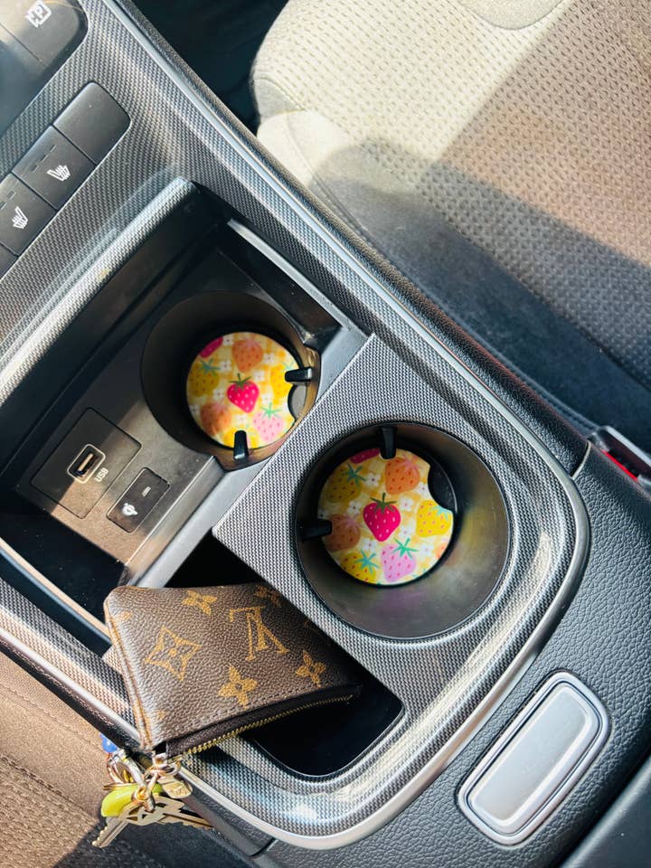 Trendige Coquette-Auto-Untersetzer | Preppy Auto-Untersetzer Set aus 5 Stück für den Großhandel von Bizzz Designs