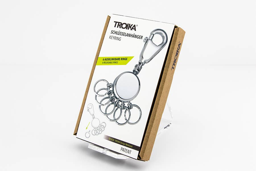 Troika, Duke Baron & Paperthinks by Brand Node, Inc. - Wholesale Keychain - Unisex - Troika Patent Legendary Multi-Ring Quick Release Keyring10
