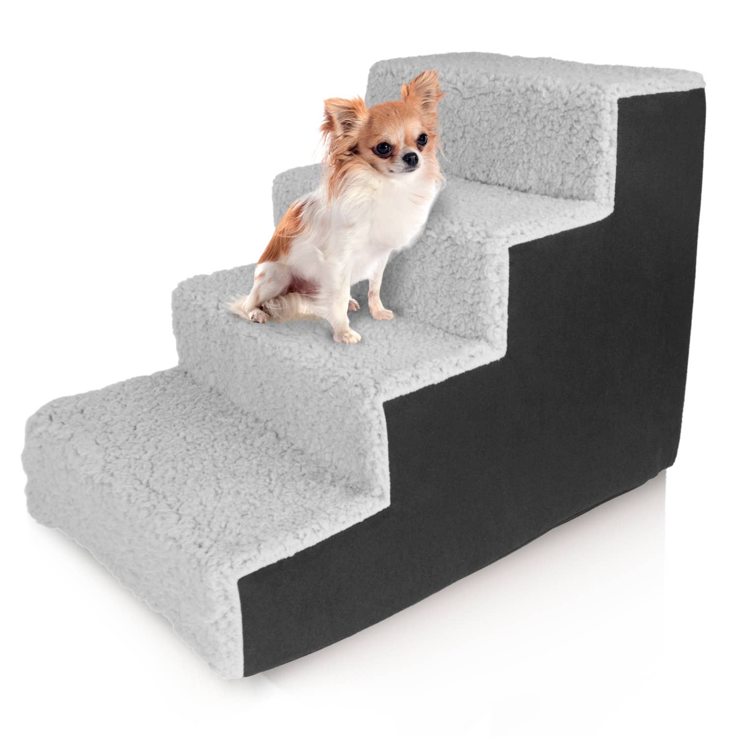 Precious Tails - Wholesale Pet Steps & Ramps - Cat/Dog - Home Base  4-Step Dog Stairs, Pet Steps for Couch and Bed14