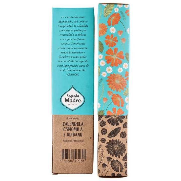 Vives de la Cortada S.L - Wholesale Incense - Sahumerio Calendula, Chamomile and Olibanum - Sagrada Madre2