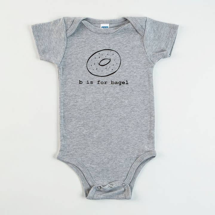 B is for Bagel Baby One-PIece for wholesale by Garbella