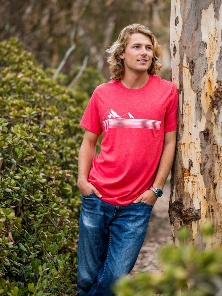 Goodseed Clothing - Wholesale Screen Printed T-Shirt - Men's - OUT OF BOUNDS-RED1