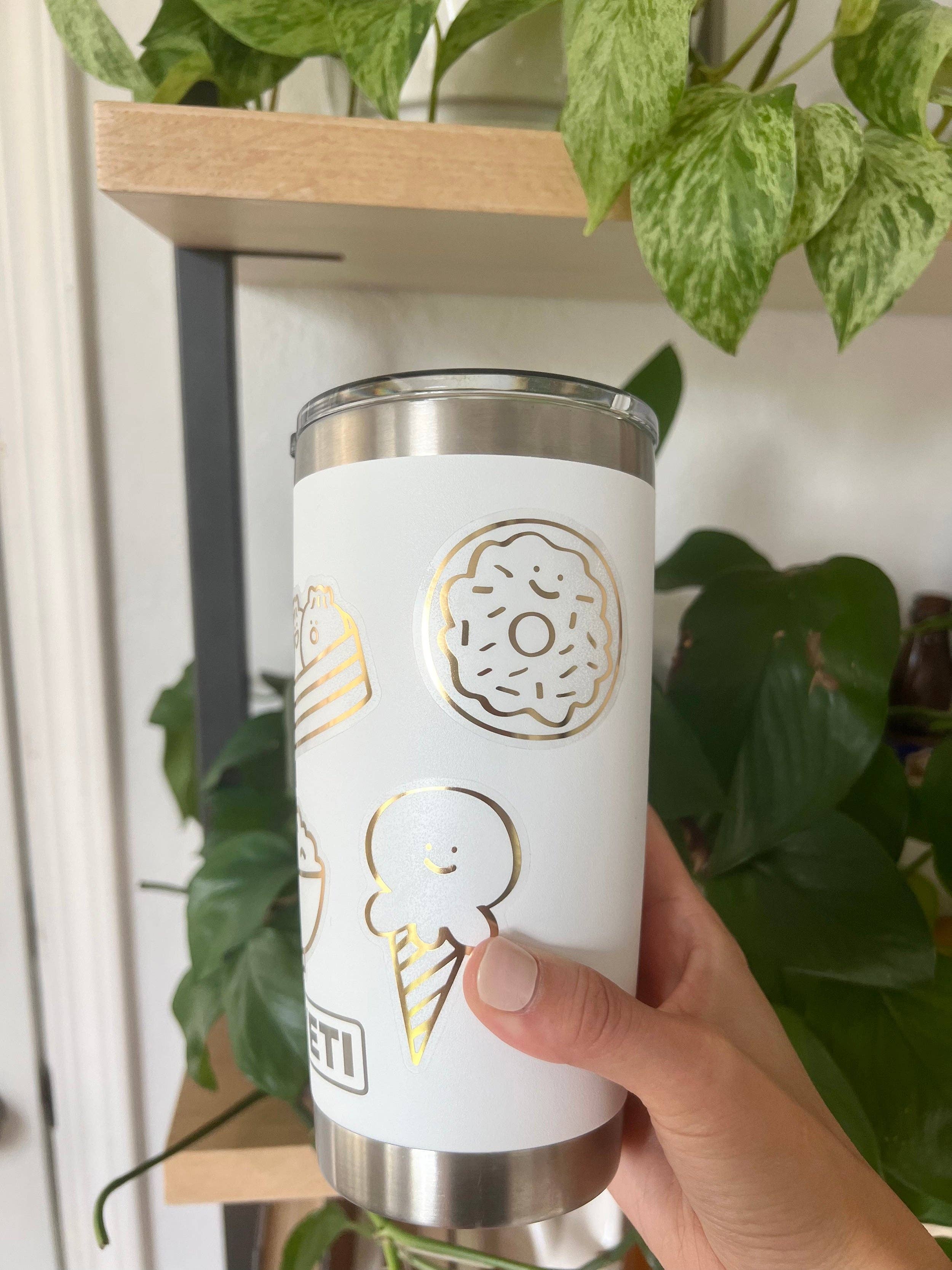 A Jar Of Pickles - Wholesale Sticker - Ice Cream Gold Foil Vinyl Sticker3