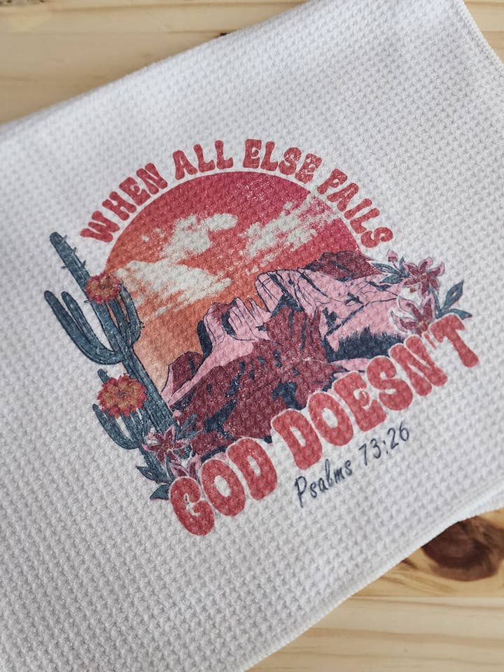 NÅR ALT ANDET FEJLER, GIVER GUD IKKE ET VISKESTYKKE for engroshandel hos Doodles and Lace