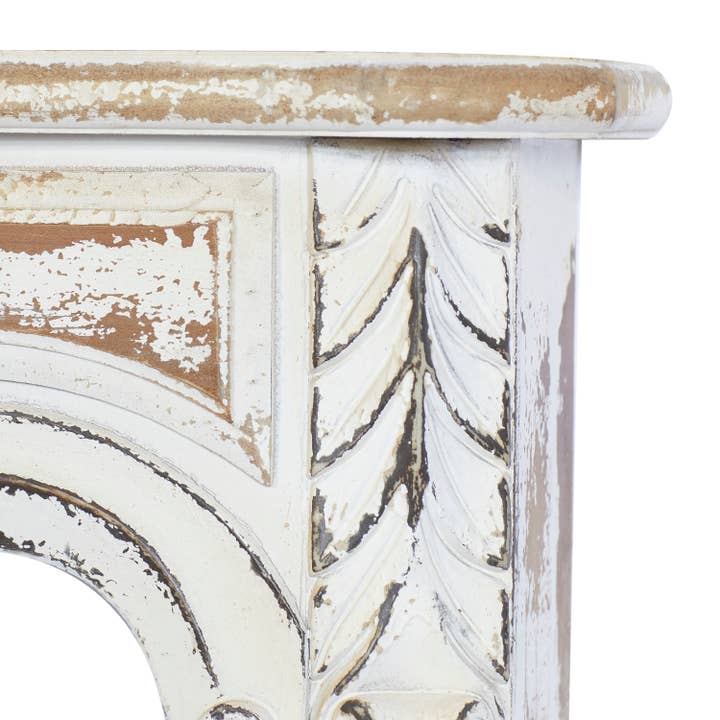UMA Home Decor - Wholesale Wall Mounted Shelf - Vintage White Wood Wall Shelf