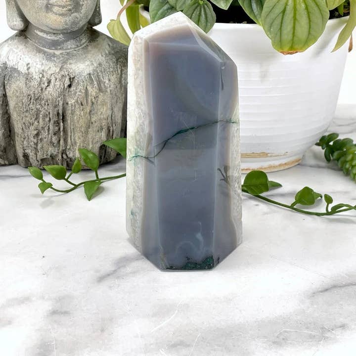 Rock Paradise - Wholesale Spiritual Stone/Crystal - Agate Druzy Polished Crystal Point - OOAK3