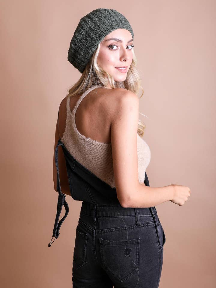 Boucle Rib Knit Beret Style Beanie - Winter 2024 👩🎨 and other Purchase Wholesale boucle. Free Returns & Net 60 Terms on Faire trending on Faire.