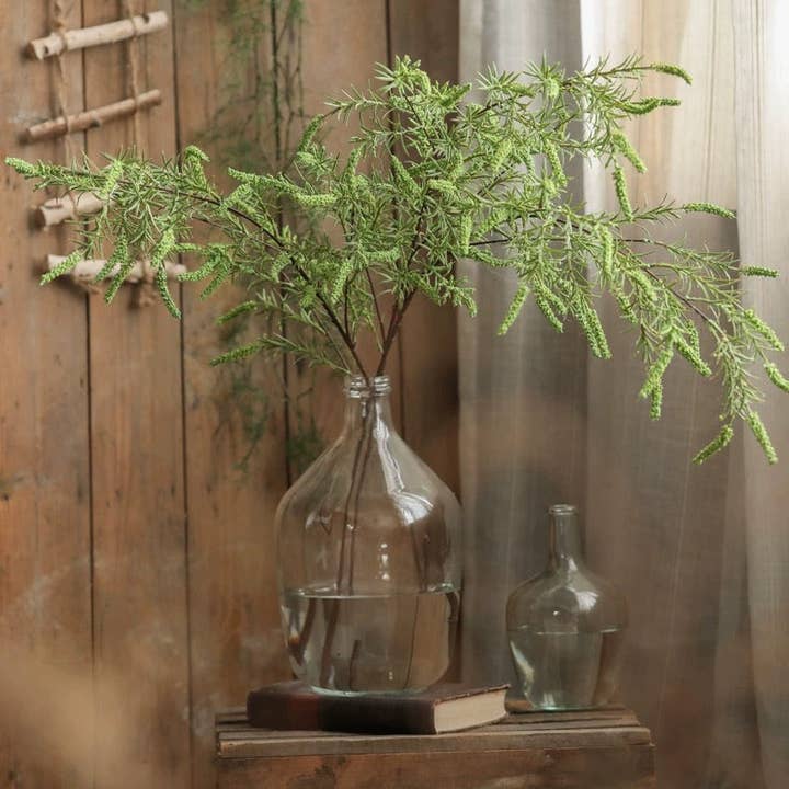 Grande tige de romarin artificielle verte de 49 pouces de haut pour la vente par Rustic Reach