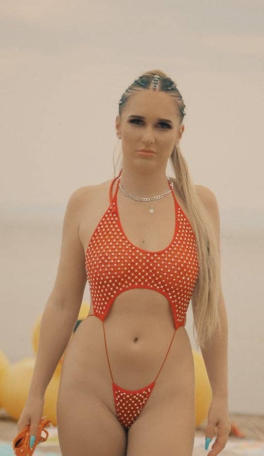 Candyland - Wholesale One Piece Swimsuit - Women's - Performance Crystal Bodysuit4