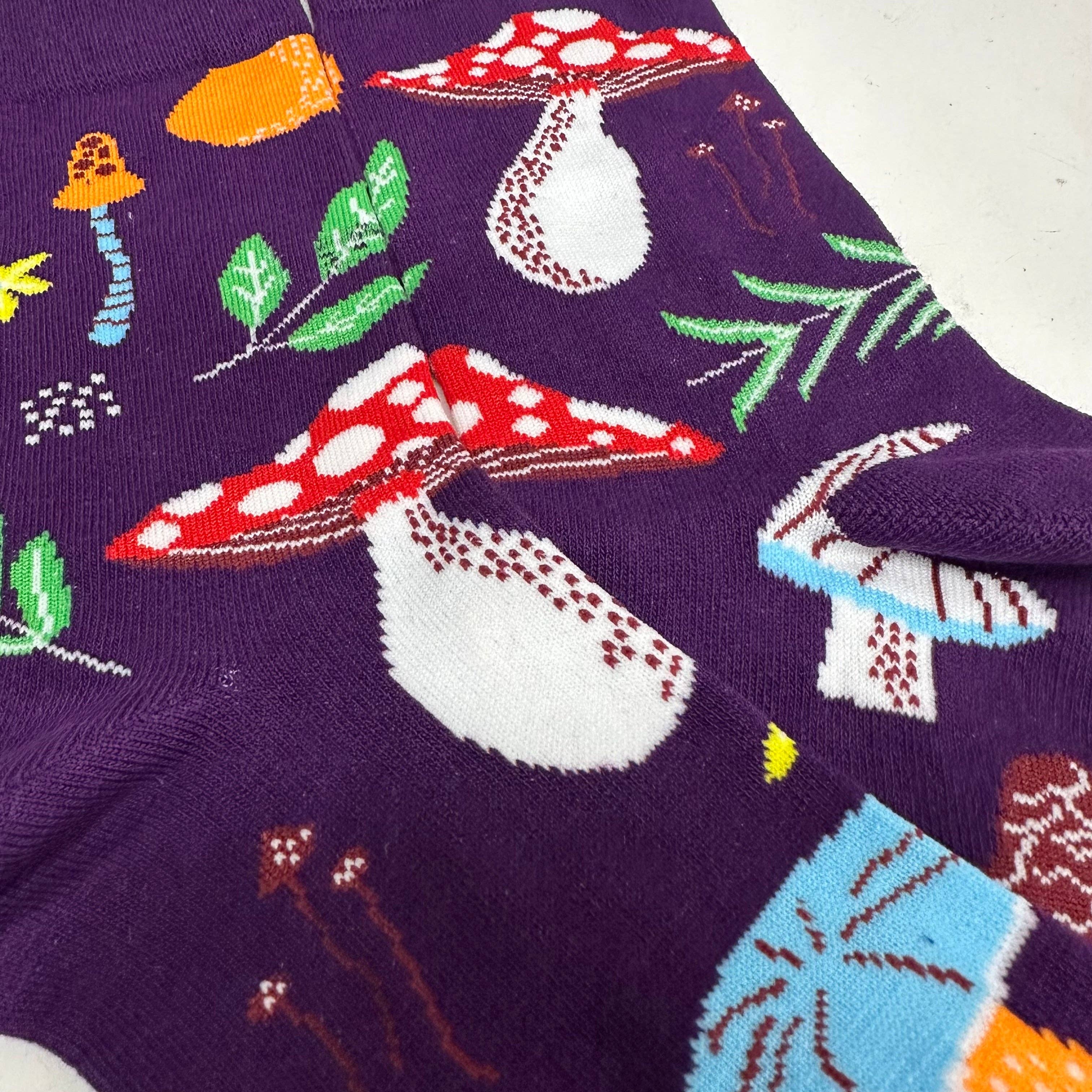 Sock Panda - Wholesale Socks - Women's - Mushroom Pattern Socks from the Sock Panda (Adult Medium - Women's Shoe Sizes 5-10)1