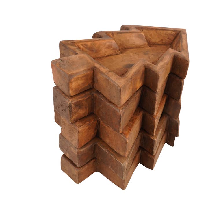 My Amigos Imports - Wholesale Decorative Plate/Dish/Bowl - Christmas Large Tree Dough Bowl-WH5P-Home Decor #2-Wax-Large1