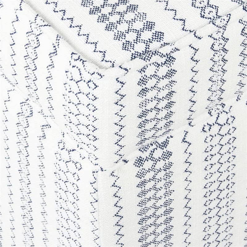 Blue Stripe Ottoman with Storage for Home Decor for wholesale on Faire7