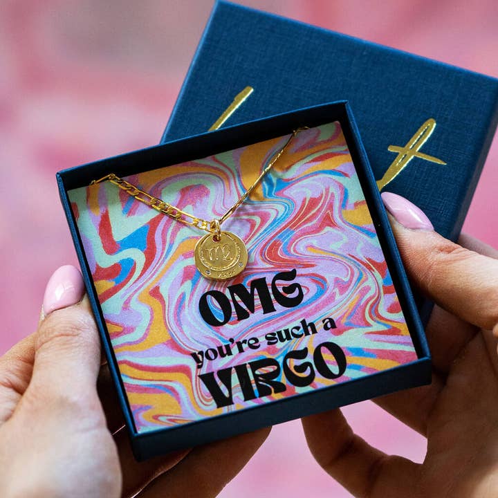 Vergoldete Sternzeichen-Halskette für den Großhandel von Lucent Studios Ltd