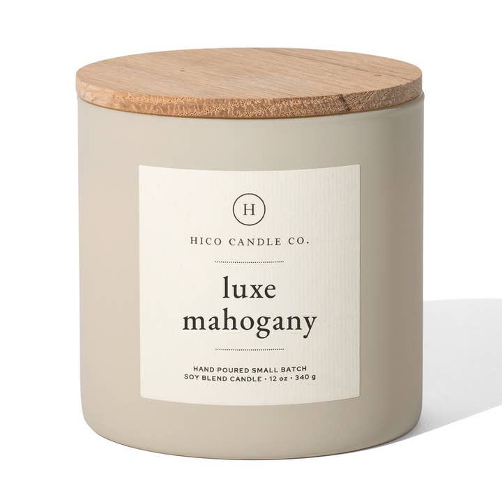 Luxe Mahogany - 14oz. Candle for wholesale by Hico Candle Co.