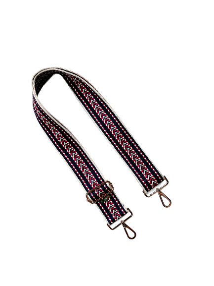 Thomas and Lee Company – wholesale Bag strap – women's – Mini Arrow Aztec Guitar Purse Strap - 5 colors Available5