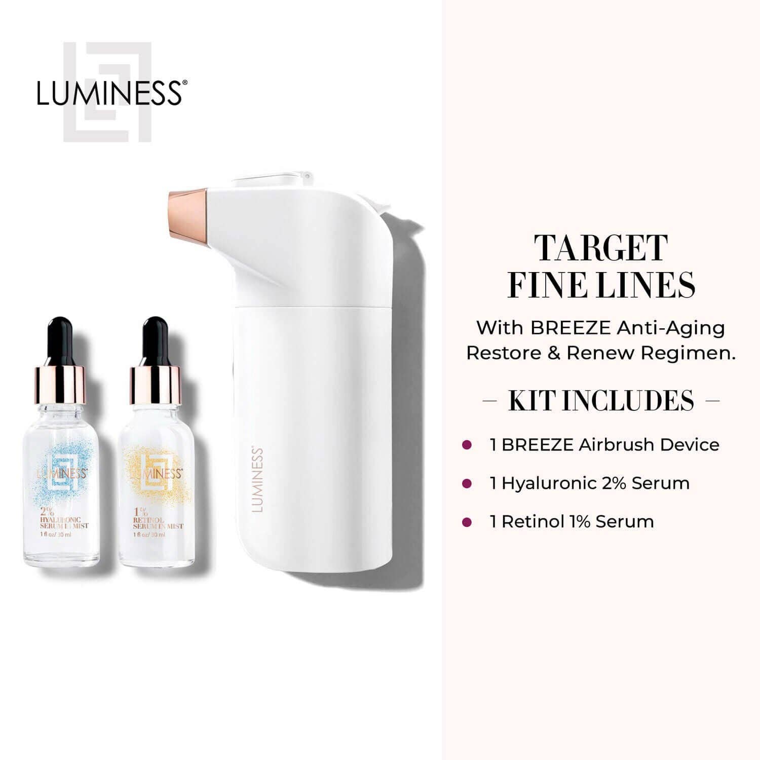 LUMINESS - Wholesale Electronic Skincare Device - Breeze2 Airbrush Skincare System Kit7